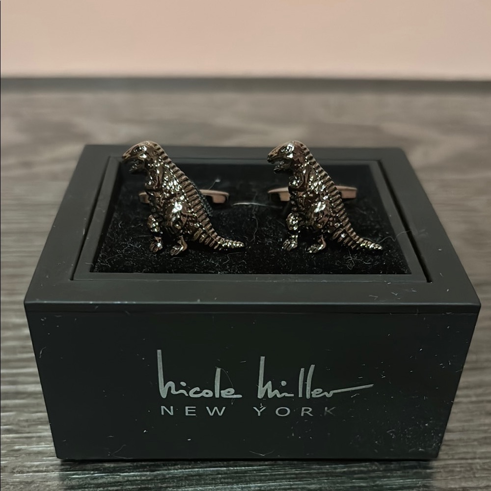 Nicole Miller Dinosaur Cufflinks